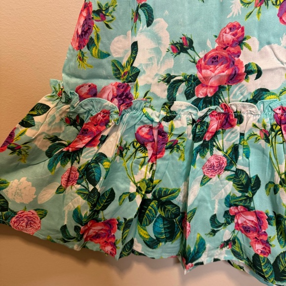 NWT Betsey Johnson Pinky Bright Floral-Print Mini Dress, Size L - Picture 7 of 11